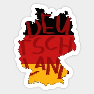 Germany country typography Sticker